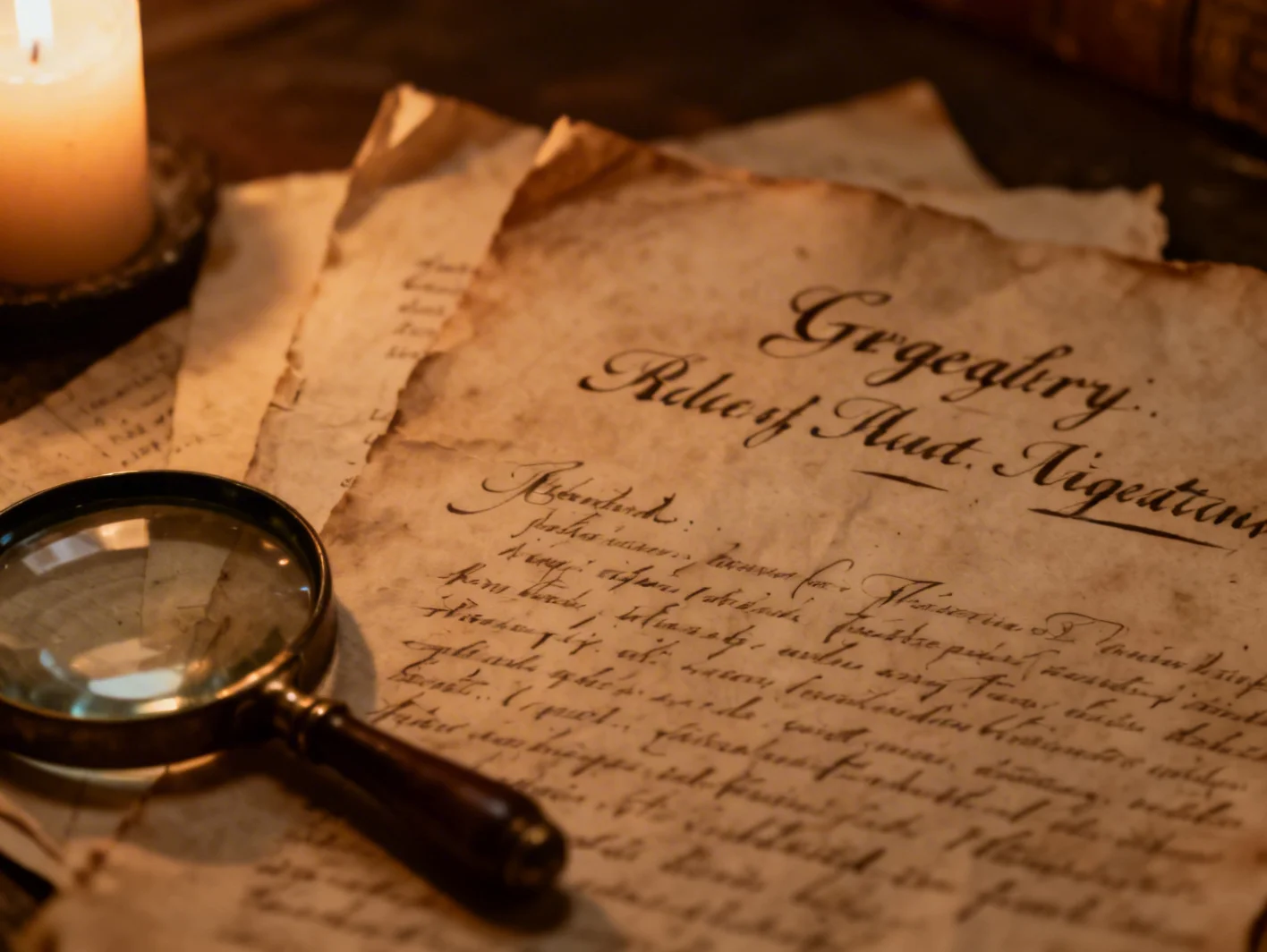 Documents genealogiques anciens