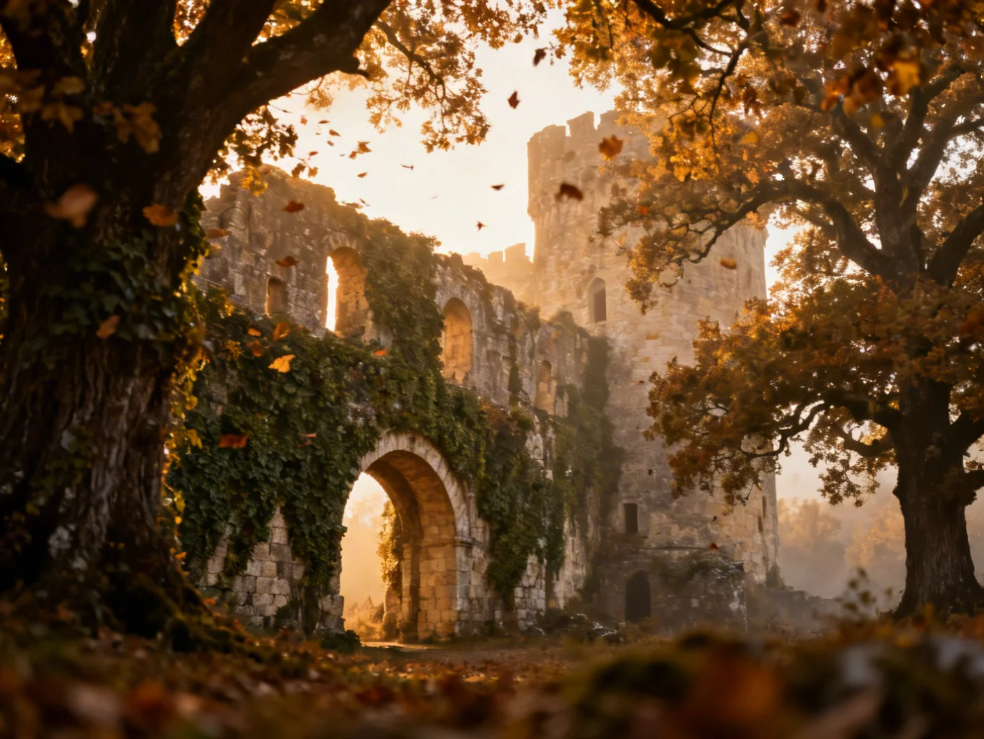 Ruines de chateau medieval
