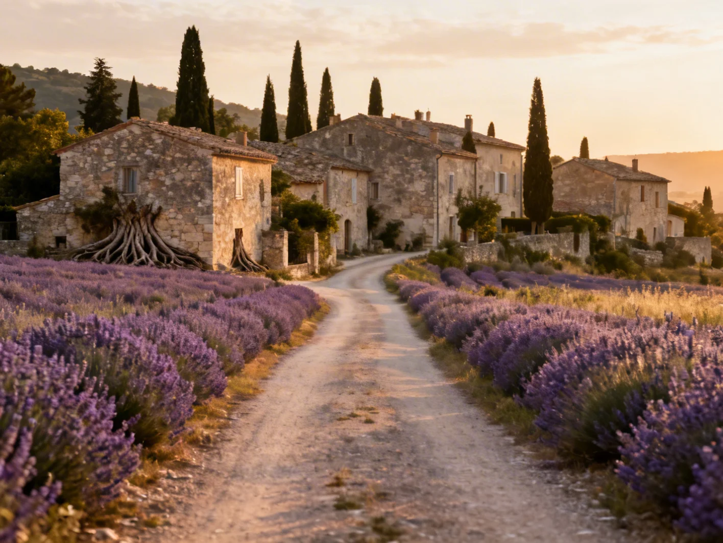 Route de campagne francaise